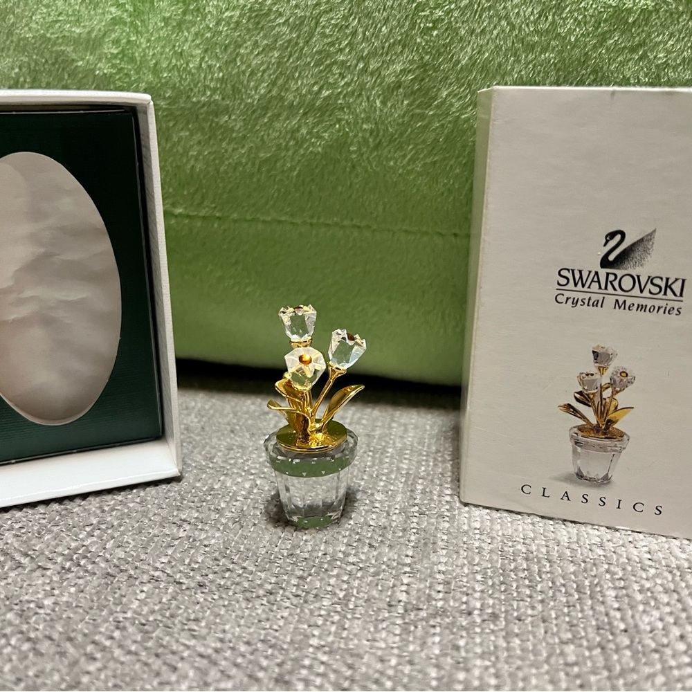 Swarovski Gold and Silver Crystal Flower Jewelry